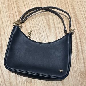 Like-New Tory Burch Mercer Crescent Zip Shoulder Bag